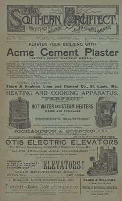 The Southern Architect 4, no. 4 (February 1893)