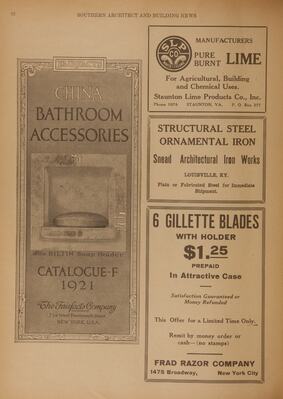 Southern Architect and Building News 47, no. 4 (August 1921)