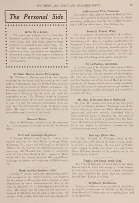 Southern Architect and Building News 36, no. 1 (November 1915)