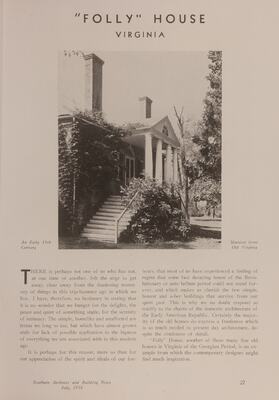 Southern Architect and Building News 56, no. 7 (July 1930)