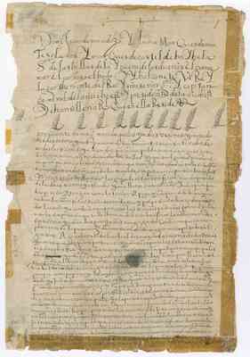 Copia de un mandamiento del Virrey sobre ordenanzas, leyes y medidas de pueblos de indios