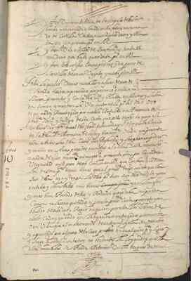 Carta dotal en su matrimonio con Don Francisco de Honrendain. Guadalajara. (Se trata de la nieta de Tomás de Bracamonte, Conquistador de Nueva Galicia.)